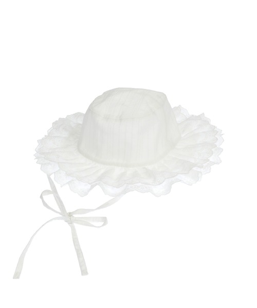 Candy Stripper(キャンディストリッパー)の「LACY BUCKET ハット(ハット・レディース・ブラック/オフホワイト・FREE)」の14枚目の写真