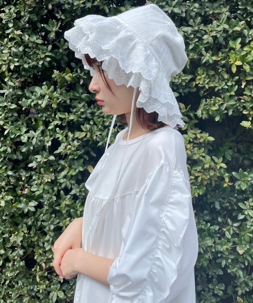 Candy Stripper(キャンディストリッパー)の「LACY BUCKET ハット(ハット・レディース・ブラック/オフホワイト・FREE)」の17枚目の写真