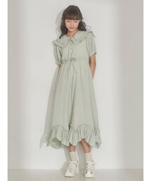 merry jenny | フリルカラーギンガムワンピース(ワンピース)