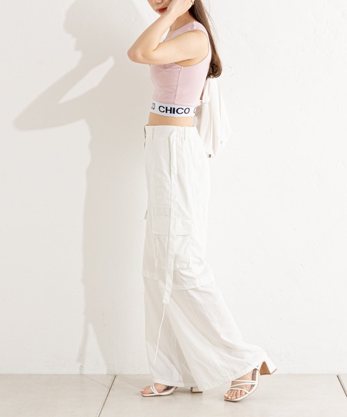 Chico（チコ）の「パット付裾ロゴタンク（タンクトップ）」 - WEAR