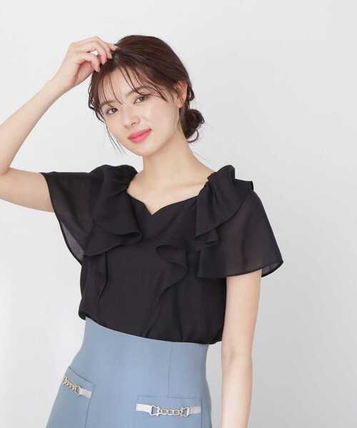 PROPORTION BODY DRESSING（プロポーションボディドレッシング）の「バックリボンラッフルブラウス / 1213110505（シャツ/ブラウス・レディース・ブラック/ブラウン/ホワイト系その他/ブルー系その他・SMALL/MEDIUM）」の18枚目の写真