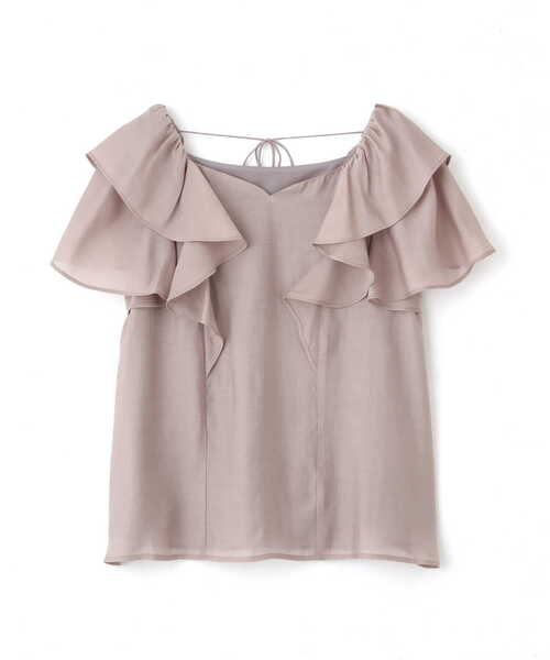 PROPORTION BODY DRESSING（プロポーションボディドレッシング）の「バックリボンラッフルブラウス / 1213110505（シャツ/ブラウス・レディース・ブラック/ブラウン/ホワイト系その他/ブルー系その他・SMALL/MEDIUM）」の7枚目の写真