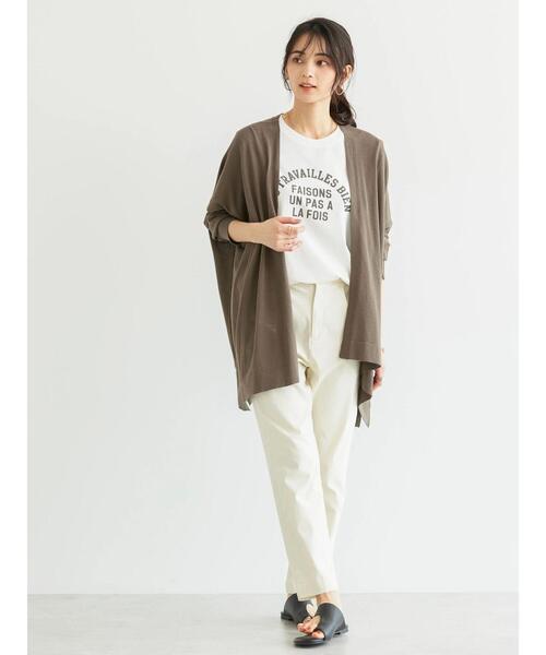 AMERICAN HOLIC（アメリカンホリック）の「UVカット　ハイゲージミディカーディガン（カーディガン/ボレロ・レディース・ライトグレー系2/アイボリー/モカ/ネイビー・FREE）」の10枚目の写真