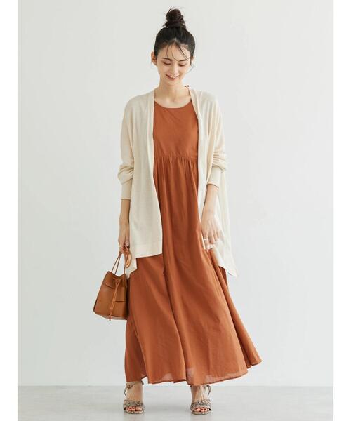 AMERICAN HOLIC（アメリカンホリック）の「UVカット　ハイゲージミディカーディガン（カーディガン/ボレロ・レディース・ライトグレー系2/アイボリー/モカ/ネイビー・FREE）」の14枚目の写真