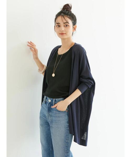 AMERICAN HOLIC（アメリカンホリック）の「UVカット　ハイゲージミディカーディガン（カーディガン/ボレロ・レディース・ライトグレー系2/アイボリー/モカ/ネイビー・FREE）」の15枚目の写真