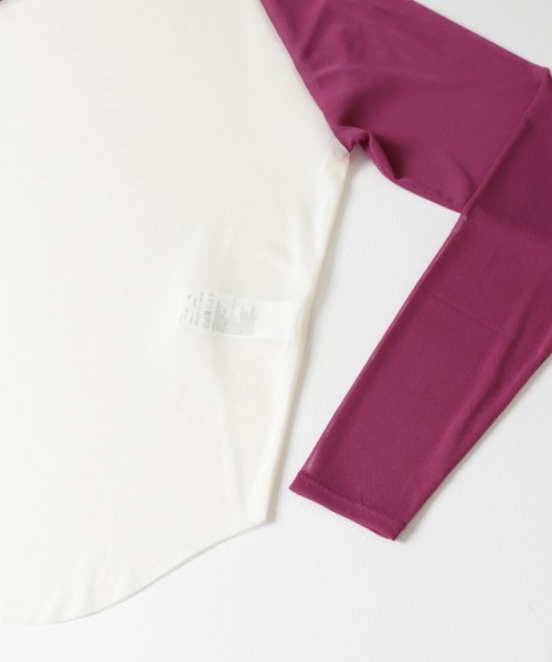 R JUBILEE(アールジュビリー)の「R JUBILEE SHEER NET BASEBALL T-SHIRTS(Tシャツ/カットソー・レディース・グレー/ピンク系その他・FREE)」の6枚目の写真