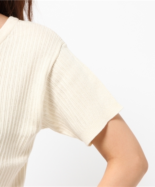Kastane(カスタネ)の「【Kastane】変形リブスキッパープルオーバー(ニット/セーター・レディース・レッド/アイボリー・FREE)」の7枚目の写真