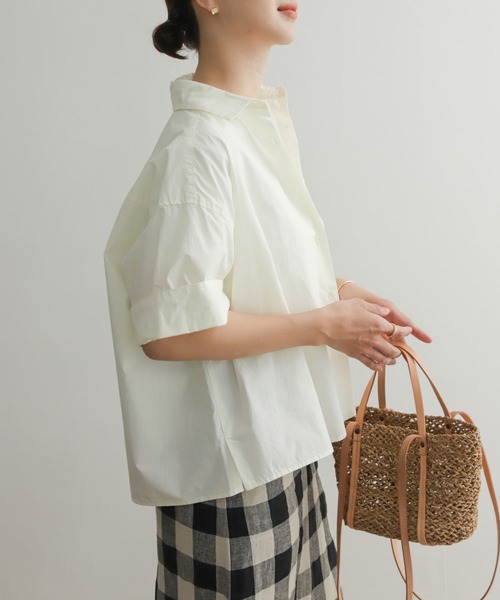 URBAN RESEARCH DOORS(アーバンリサーチドアーズ)の「アステックスコットンミディシャツ(シャツ/ブラウス・レディース・オレンジ/アイボリー・MEDIUM)」の11枚目の写真