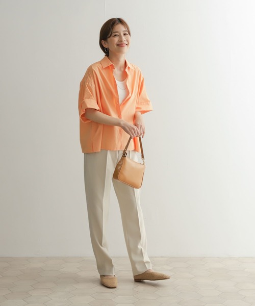 URBAN RESEARCH DOORS(アーバンリサーチドアーズ)の「アステックスコットンミディシャツ(シャツ/ブラウス・レディース・オレンジ/アイボリー・MEDIUM)」の21枚目の写真