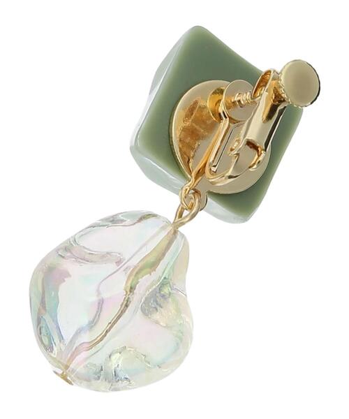 earth music&ecology（アースミュージックアンドエコロジー）の「サーフェイスオーロライヤリング（イヤリング・レディース・ミント/サックスブルー・FREE）」の10枚目の写真