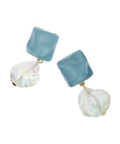 earth music&ecology（アースミュージックアンドエコロジー）の「サーフェイスオーロライヤリング（イヤリング・レディース・ミント/サックスブルー・FREE）」の12枚目の写真