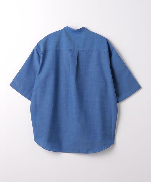 green label relaxing(グリーンレーベルリラクシング)の「TW ウォッシャブルトロ バンドカラー プルオーバー シャツ -ストレッチ・防シワ-(シャツ/ブラウス・メンズ・オレンジ/ロイヤルブルー/ライトグレー・L/M/S/XL)」の13枚目の写真