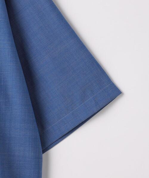 green label relaxing(グリーンレーベルリラクシング)の「TW ウォッシャブルトロ バンドカラー プルオーバー シャツ -ストレッチ・防シワ-(シャツ/ブラウス・メンズ・オレンジ/ロイヤルブルー/ライトグレー・L/M/S/XL)」の19枚目の写真