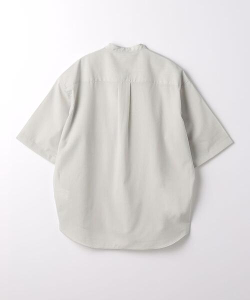 green label relaxing(グリーンレーベルリラクシング)の「TW ウォッシャブルトロ バンドカラー プルオーバー シャツ -ストレッチ・防シワ-(シャツ/ブラウス・メンズ・オレンジ/ロイヤルブルー/ライトグレー・L/M/S/XL)」の9枚目の写真