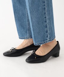 index（インデックス）の「◆【低反発クッション/3cmヒール】ラウンドトゥヒールバレエシューズ（パンプス・レディース）」