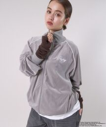 PLAYBOY | 【SEQUENZ】 PLAYBOY SHINY TRUCK JACKET / プレイボーイ トラックジャケット 刺繍 ベロア ダイス バニー(ジャージ)