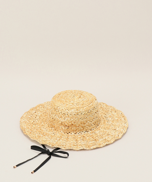 Casselini（キャセリーニ）の「《追加》【Casselini/キャセリーニ】スカシナミナミハット（ハット・レディース・ブラック/ベージュ・FREE）」の9枚目の写真