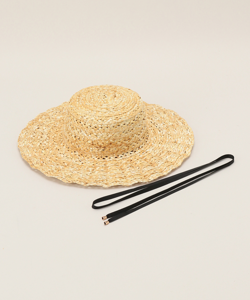 Casselini（キャセリーニ）の「《追加》【Casselini/キャセリーニ】スカシナミナミハット（ハット・レディース・ブラック/ベージュ・FREE）」の8枚目の写真