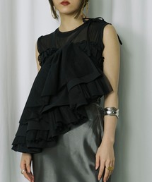 Ezick | Multi-use チュールティアードケープ(付け襟)