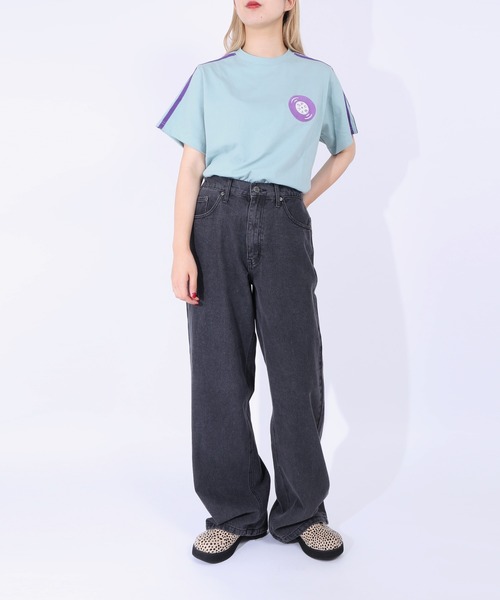 PUNYUS（プニュズ）の「サイドラインレコードＴシャツ（Tシャツ/カットソー・レディース・ブラック/サックスブルー/イエロー・1/2/3/4）」の20枚目の写真