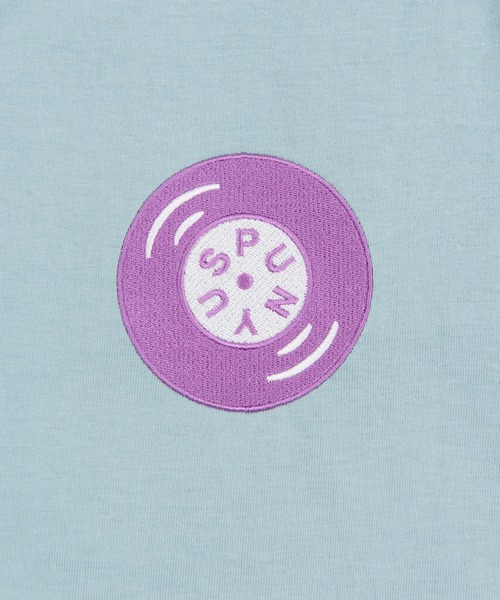 PUNYUS（プニュズ）の「サイドラインレコードＴシャツ（Tシャツ/カットソー・レディース・ブラック/サックスブルー/イエロー・1/2/3/4）」の14枚目の写真