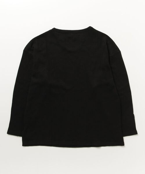 almost ready（オルモストレディー）の「[almost ready]ワッフルロングリラックスTee（Tシャツ/カットソー・レディース・ホワイト/ブラック・MEDIUM）」の8枚目の写真