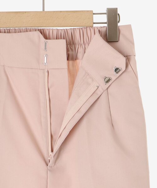 MAJESTIC LEGON（マジェスティックレゴン）の「ハイウエストスラックスパンツ（スラックス・レディース・ブラック/ピンク/アイボリー・MEDIUM/SMALL）」の4枚目の写真