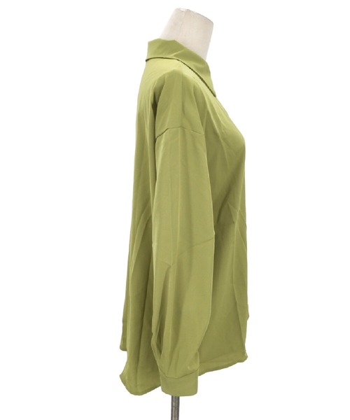 Dewlily(デューリリー)の「オーバーサイズアシンメトリーシャツ(シャツ/ブラウス・レディース・ピンク/グリーン・L/XL)」の19枚目の写真
