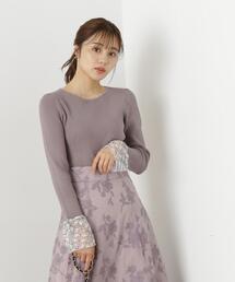 PROPORTION BODY DRESSING | パールネックポイントレースニット / 1213270808(ニット/セーター)