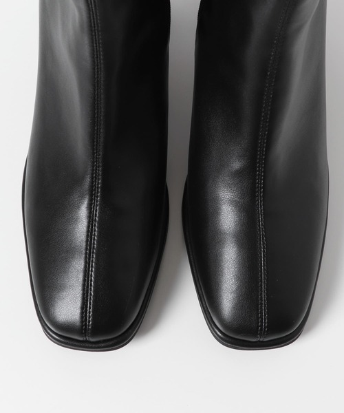 SENSE OF PLACE by URBAN RESEARCH（センスオブプレイスバイアーバンリサーチ）の「『4サイズ展開』『晴雨兼用』スクエアトウセンターシームストレッチブーツ（ブーツ・レディース・ブラック/アイボリー/ブラウン/シルバー・X-LARGE/MEDIUM/SMALL/LARGE）」の11枚目の写真