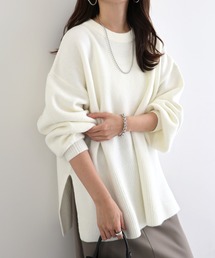 ニット セーター Box knit tops　　ボックスニットトップス レディース 楽天市場】麻タッチ 透かし編みニット トップス レディース 春夏