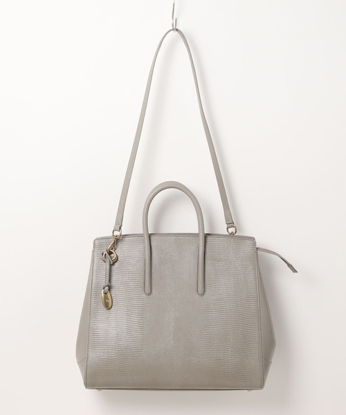 TOFF&LOADSTONE（トフアンドロードストーン）の「【TOFF&LOADSTONE】Jolie lizard L/ ジョリー リザード L（トートバッグ・レディース・グレー/ブラック・FREE）」の7枚目の写真