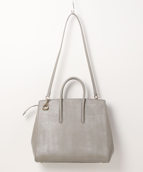 TOFF&LOADSTONE（トフアンドロードストーン）の「【TOFF&LOADSTONE】Jolie lizard L/ ジョリー リザード L（トートバッグ・レディース・グレー/ブラック・FREE）」の8枚目の写真