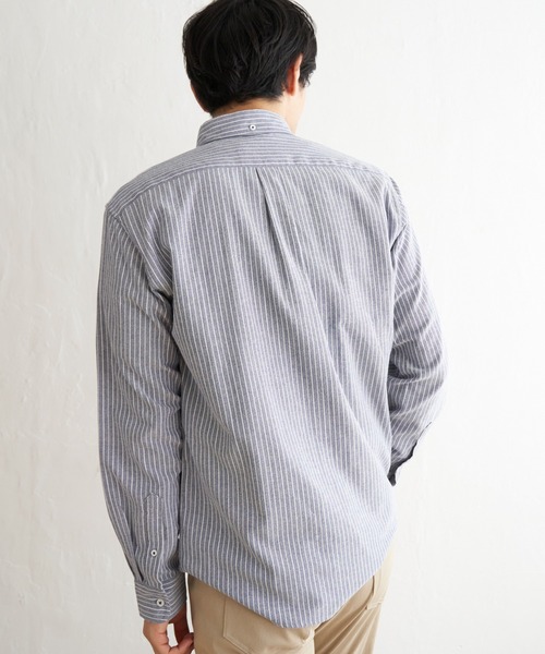 ikka（イッカ）の「【吸水速乾】イージーケアオックスボタンダウンシャツ（シャツ/ブラウス・メンズ・ワイン/ダークネイビー/グリーン/ホワイト/ネイビー/ベージュ・S/M/L/XL）」の21枚目の写真