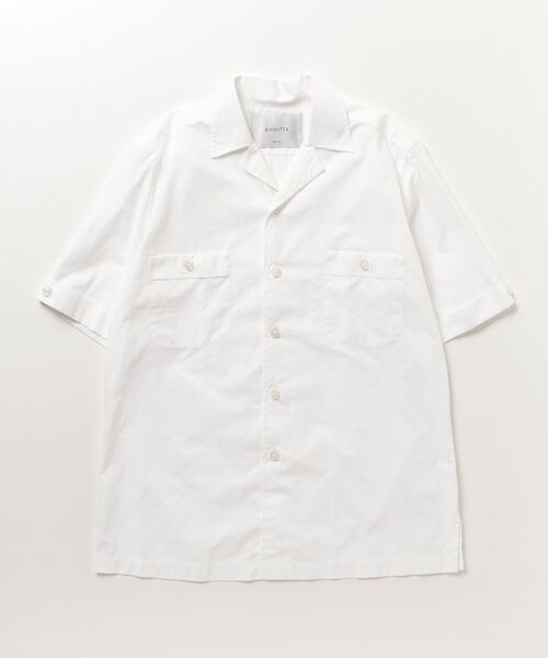 バグッタ ２ポケットオープンカラーコットンシャツ Bagutta（バグッタ）の「BAGUTTA/SLP GM 2ポケットオープン