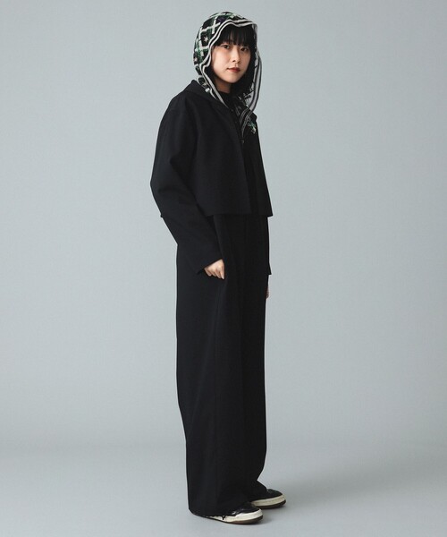 BEAMS BOY（ビームスボーイ）の「maturely / TW Cape Hoody All-in-one（つなぎ/オールインワン・レディース・ブラック/オリーブ・FREE）」の4枚目の写真