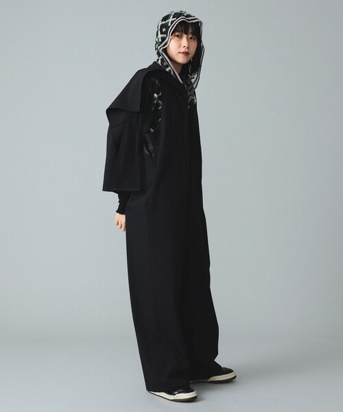 BEAMS BOY（ビームスボーイ）の「maturely / TW Cape Hoody All-in-one（つなぎ/オールインワン・レディース・ブラック/オリーブ・FREE）」の6枚目の写真
