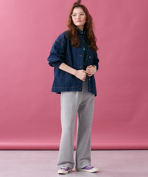 Le temps riche（ルタンリッシュ）の「【販売終了】デニムスタンドカラージャケット（セットアップ対応） ＜Le temps riche＞（デニムジャケット・レディース・ブラック/ネイビー・L/M）」の10枚目の写真