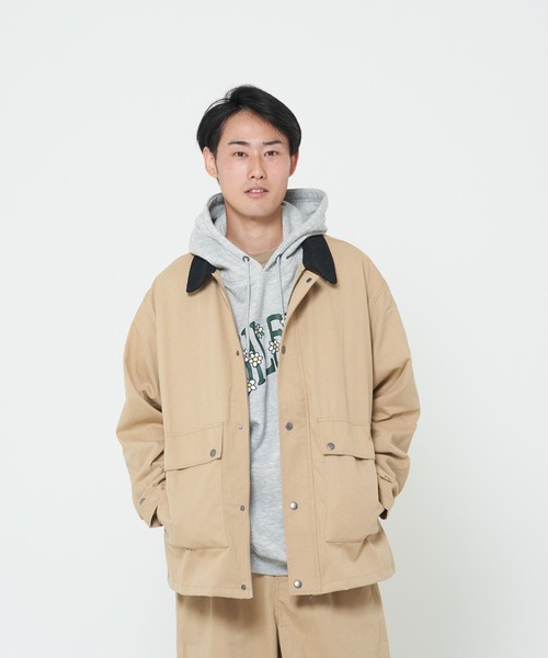 CORISCO(コリスコ)の「リサイクルツイル衿コーデュロイブルゾン(M1)(ブルゾン・メンズ・ベージュ/ブラック/オリーブ/アイボリー/その他3/その他2/その他1/その他4・LARGE/X-LARGE/MEDIUM)」の4枚目の写真