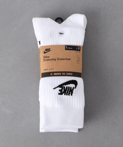 NIKE(ナイキ)の「<NIKE>3P クルーソックス(ソックス/靴下・レディース・ホワイト/ブラック・FREE)」の8枚目の写真