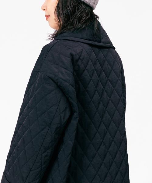 IENA LA BOUCLE ナイロンキルティングコート IENA LA BOUCLE ナイロンキルティングコート◇（ノーカラーコート