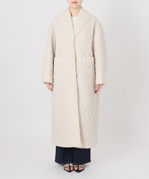 【IENA LA BOUCLE】コットンナイロンタッサーオーバーコート セール】IENA LA BOUCLE ナイロンキルティングコート（その他アウター