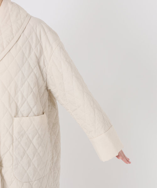 IENA LA BOUCLE（イエナラブークル）の「IENA LA BOUCLE ナイロンキルティングコート（その他アウター・レディース・ホワイト/ブラック・FREE）」の13枚目の写真