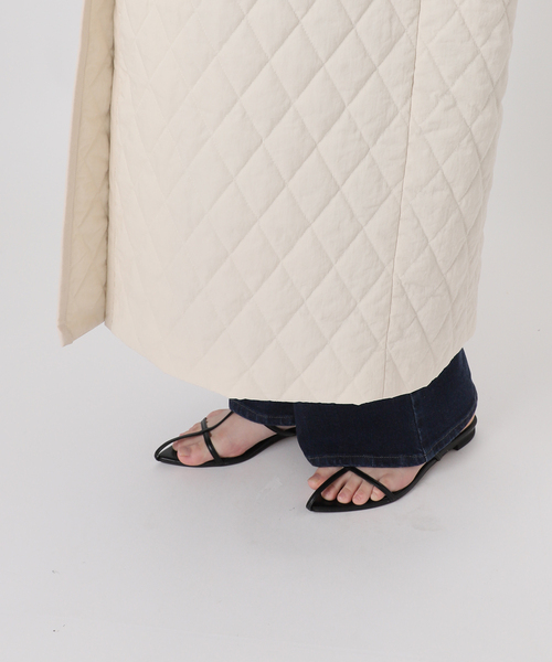 IENA LA BOUCLE（イエナラブークル）の「IENA LA BOUCLE ナイロンキルティングコート（その他アウター・レディース・ホワイト/ブラック・FREE）」の10枚目の写真