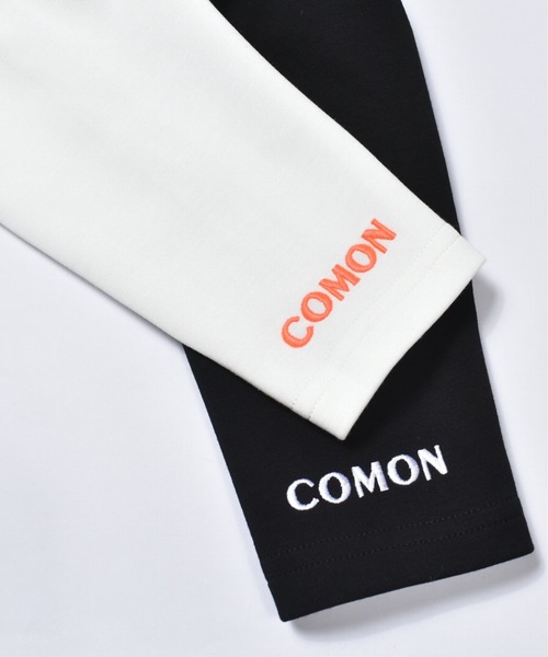 ポンチ ジャージ素材 バイカラー 長袖 モックネック ゴルフウェアシャツ（ゴルフグッズ）｜COMON GOLF（コモンゴルフ）