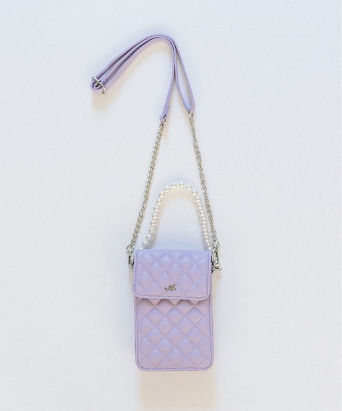 OLIVE des OLIVE（オリーブデオリーブ）の「Aimerianejoie推し入れスマホショルダー　1032200080（ショルダーバッグ・レディース・ブラック/オフホワイト/ピンク/ラベンダー/オレンジ/イエロー/サックスブルー/レッド/ミント・FREE）」の6枚目の写真