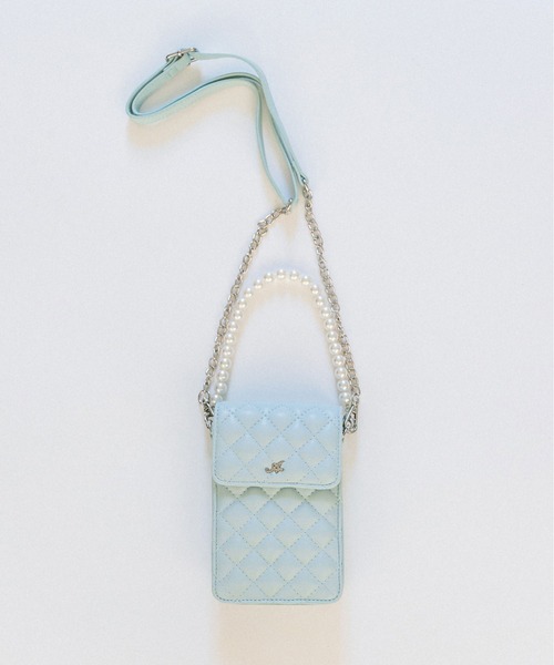 OLIVE des OLIVE（オリーブデオリーブ）の「Aimerianejoie推し入れスマホショルダー　1032200080（ショルダーバッグ・レディース・ブラック/オフホワイト/ピンク/ラベンダー/オレンジ/イエロー/サックスブルー/レッド/ミント・FREE）」の5枚目の写真