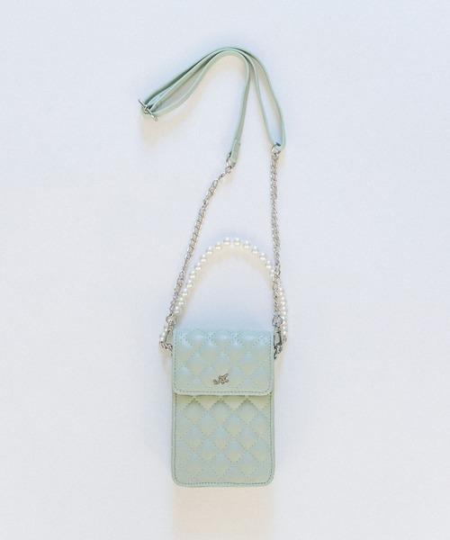 OLIVE des OLIVE（オリーブデオリーブ）の「Aimerianejoie推し入れスマホショルダー　1032200080（ショルダーバッグ・レディース・ブラック/オフホワイト/ピンク/ラベンダー/オレンジ/イエロー/サックスブルー/レッド/ミント・FREE）」の4枚目の写真