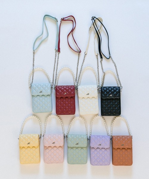 OLIVE des OLIVE（オリーブデオリーブ）の「Aimerianejoie推し入れスマホショルダー　1032200080（ショルダーバッグ・レディース・ブラック/オフホワイト/ピンク/ラベンダー/オレンジ/イエロー/サックスブルー/レッド/ミント・FREE）」の10枚目の写真