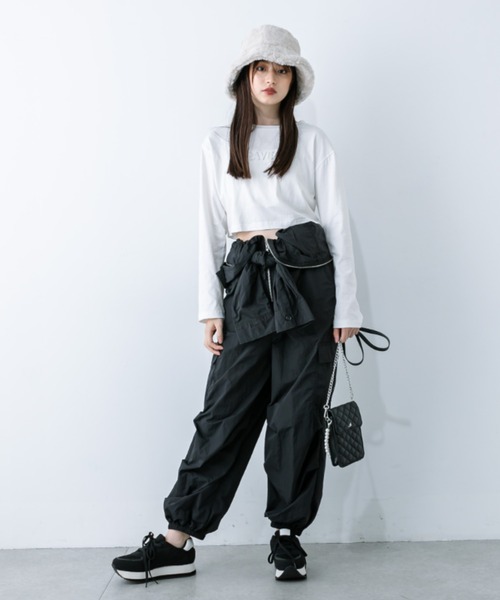 OLIVE des OLIVE（オリーブデオリーブ）の「Aimerianejoie推し入れスマホショルダー　1032200080（ショルダーバッグ・レディース・ブラック/オフホワイト/ピンク/ラベンダー/オレンジ/イエロー/サックスブルー/レッド/ミント・FREE）」の16枚目の写真